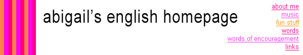 abigail's english homepage.